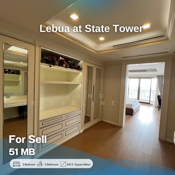 State Tower, Bangkok, 1055 Silom Road, Silom, Bang Rak, Bangkok, 3 Bedrooms, 347 sqm, Condo For Sale, by Land Riverline Real Estate, 11698326 - DDproperty.com