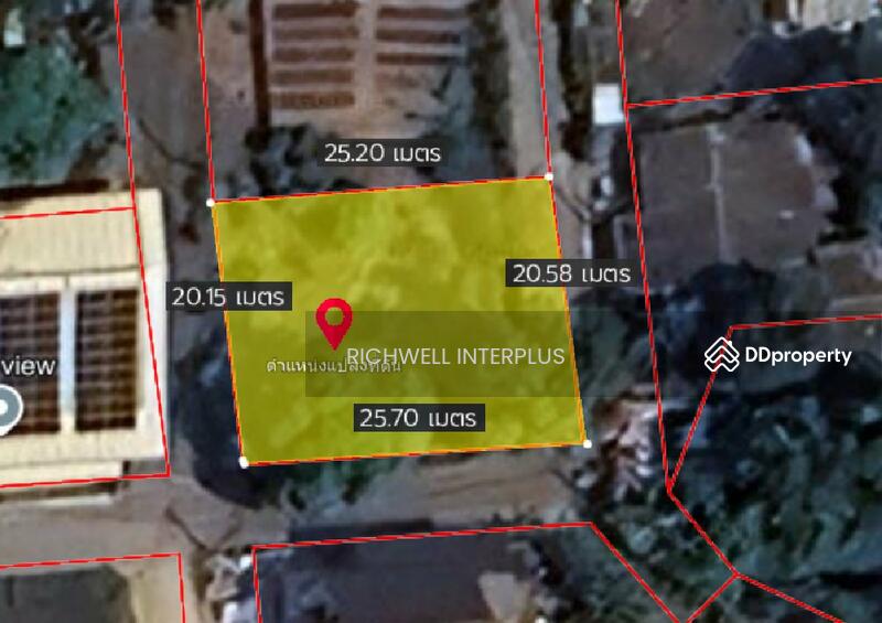 For Sale - Land for sale in Sattahip, Soi Sala Daeng, 3 sides of the road, area 125 sq m., Chon Buri
