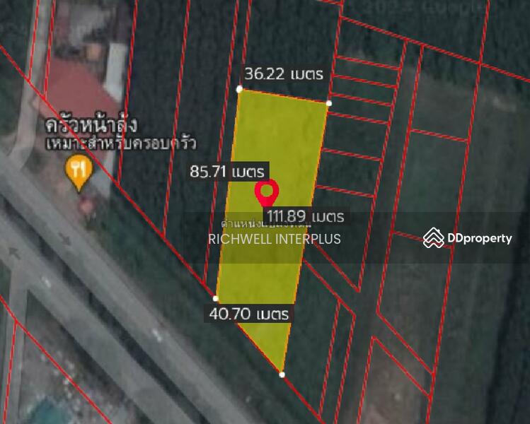 For Sale - Land for sale, Plong Ta Eiam, Wang Chan, 2 rai, next to four-lane road No. 344, near Klaeng city., Rayong