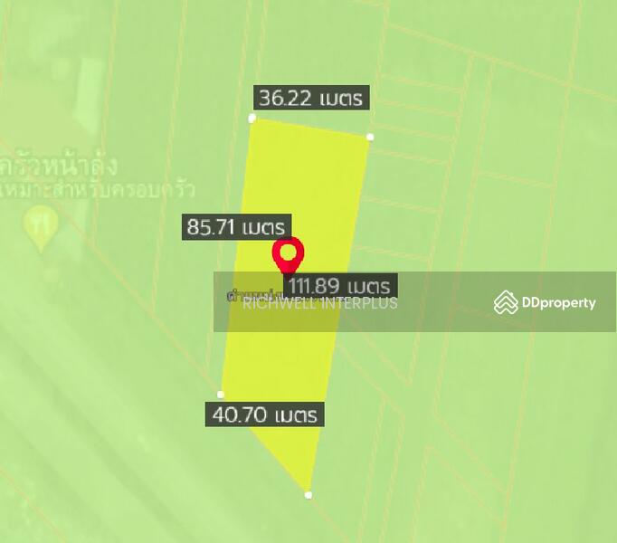 For Sale - Land for sale, Plong Ta Eiam, Wang Chan, 2 rai, next to four-lane road No. 344, near Klaeng city., Rayong