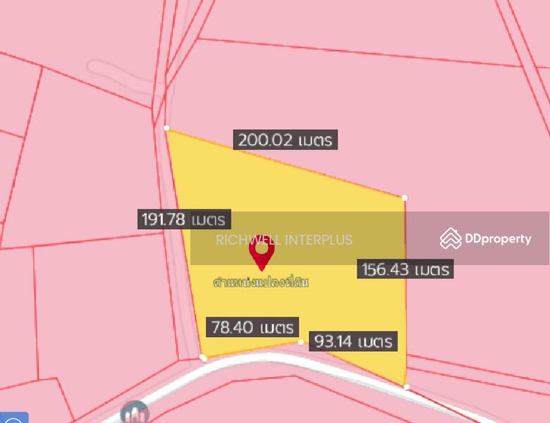 For Sale - Land for sale in Lat Takhian, 17 rai, on 2-sided asphalt road, near Highway 304 - 11 km., Prachin Buri