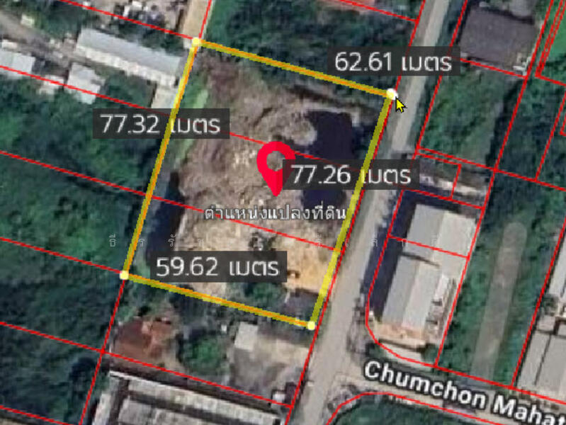 ขาย - รูปแปลงสวย หน้ากว้าง 77 เมตร ลึก 62 เมตร สร้าง บ้าน อาคาร โกดัง ทาวโฮม, กรุงเทพ