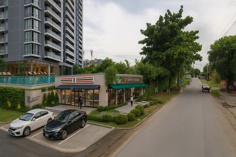 ภาพจำลอง คอนโด ในที่ดิน