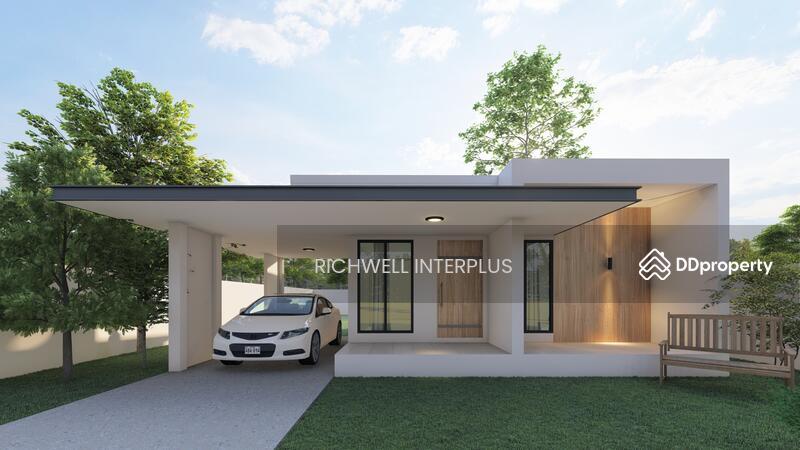 For Sale - Single house for sale in Phanomsarakham, combining modern and minimalist styles, area 60 sq m.,, Chachoengsao
