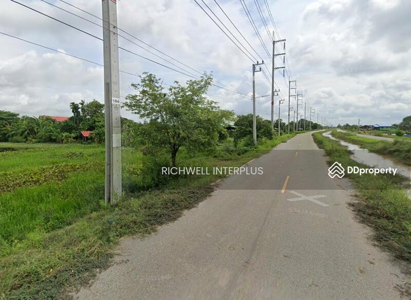For Sale - Land for sale in Laem Pradu, area 200 sq m, next to the irrigation canal road., Chachoengsao