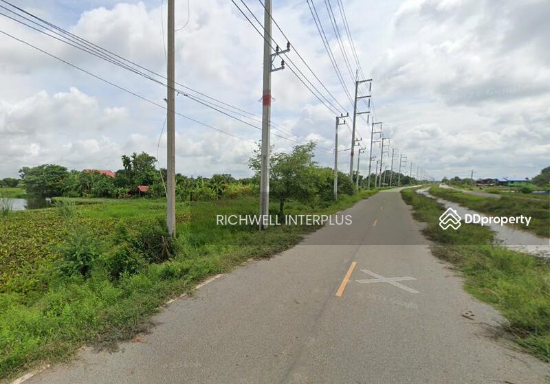 For Sale - Land for sale in Laem Pradu, area 200 sq m, next to the irrigation canal road., Chachoengsao