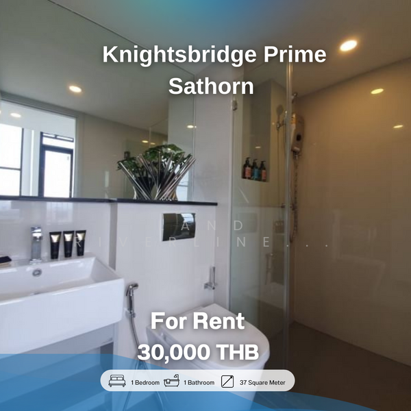 Knightsbridge Prime Sathorn, Bangkok, 599 Naradhiwas Rajanagarindra Road, Thung Maha Mek, Sathon, Bangkok, 1 Bedroom, 37 sqm, Condo For Rent, by Land Riverline Real Estate, 11709274 - DDproperty.com