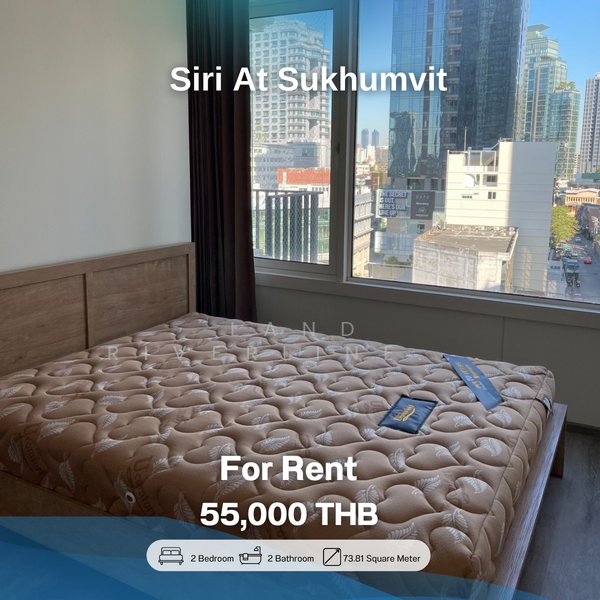 Siri At Sukhumvit, Bangkok, 902 Sukhumvit Road, Phra Kanong, Khlong Toei, Bangkok, 2 Bedrooms, 74 sqm, Condo For Rent, by Land Riverline Real Estate, 11711627 - DDproperty.com