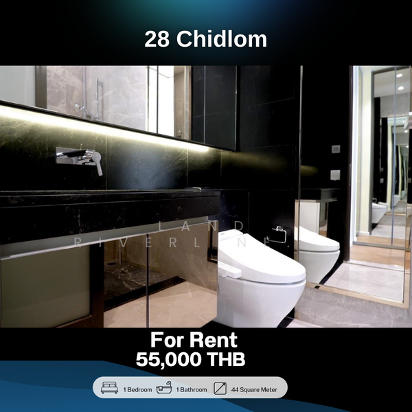 28 Chidlom : 28 ชิดลม, กรุงเทพ, 28 ซอย ชิดลม, ลุมพินี, ปทุมวัน, กรุงเทพ, 44 ตร.ม., คอนโด ให้เช่า, โดย Land Riverline Real Estate, 11711888 - DDproperty.com