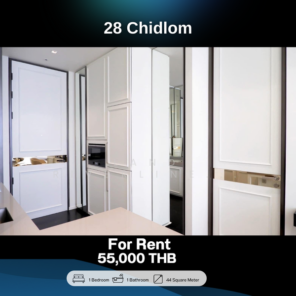 28 Chidlom, Bangkok, 28 Chit Lom Alley, Lumphini, Pathum Wan, Bangkok, 1 Bedroom, 44 sqm, Condo For Rent, by Land Riverline Real Estate, 11711888 - DDproperty.com