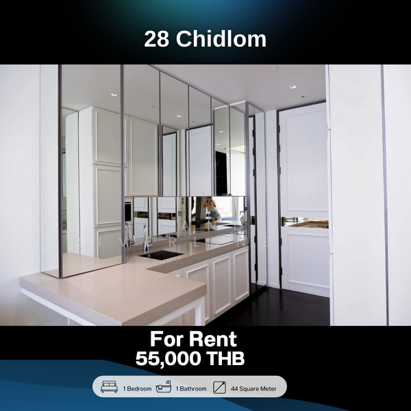 28 Chidlom, Bangkok, 28 Chit Lom Alley, Lumphini, Pathum Wan, Bangkok, 1 Bedroom, 44 sqm, Condo For Rent, by Land Riverline Real Estate, 11711888 - DDproperty.com