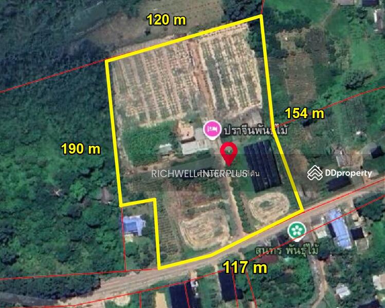 For Sale - Land for sale in Mai Khet with a garden house, total area 11 rai,, Prachin Buri