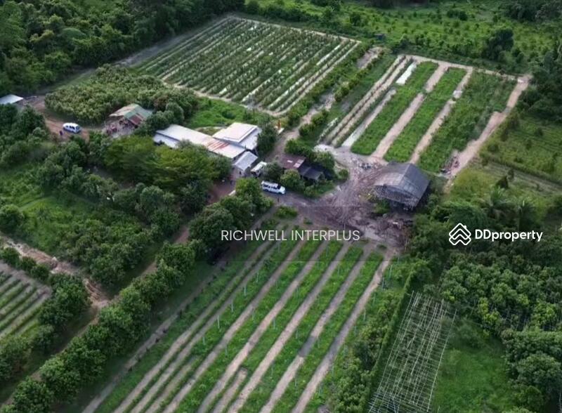 For Sale - Land for sale in Mai Khet with a garden house, total area 11 rai,, Prachin Buri