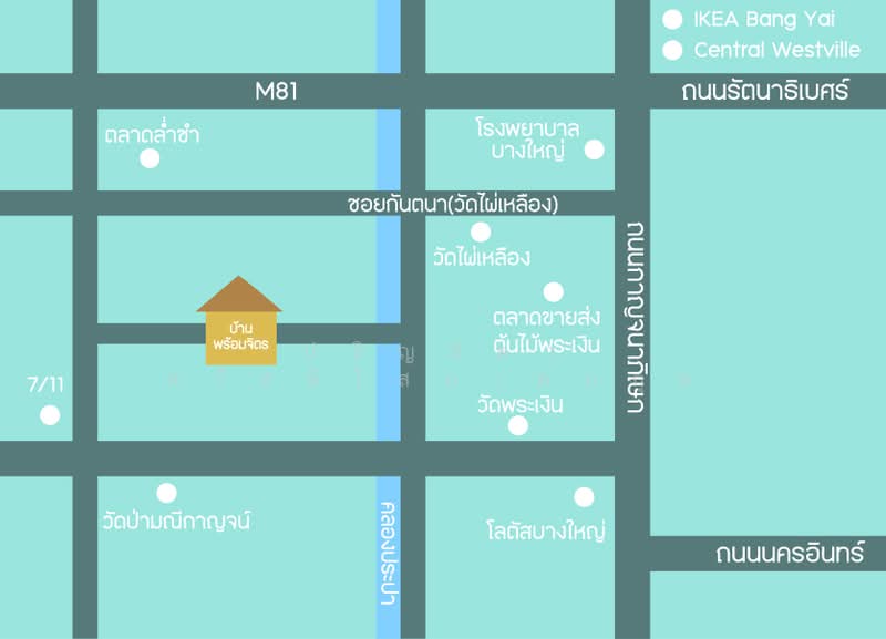 Promjit Village, newly renovated, Soi Wat Phra Ngoen, Bang Yai, Nonthaburi, ซ.วัดพระเงิน, Bang Muang, Bang Yai, Nonthaburi, 3 Bedrooms, 160 sqm, Single Detached House For Sale, by Parinthida Sawuddisopakaykul, 11715091 - DDproperty.com