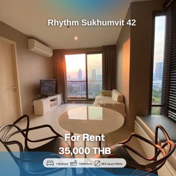 Rhythm Sukhumvit 42 : ริทึ่ม สุขุมวิท 42, กรุงเทพ, ซอยสุขุมวิท 42, พระโขนง, คลองเตย, กรุงเทพ, 49 ตร.ม., คอนโด ให้เช่า, โดย Land Riverline Real Estate, 11718554 - DDproperty.com