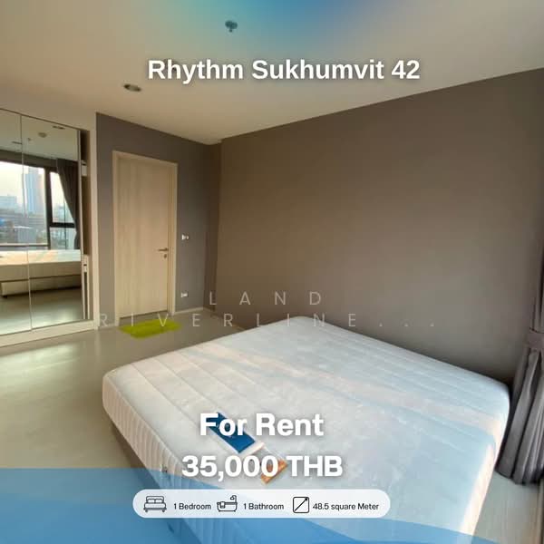 Rhythm Sukhumvit 42 : ริทึ่ม สุขุมวิท 42, กรุงเทพ, ซอยสุขุมวิท 42, พระโขนง, คลองเตย, กรุงเทพ, 49 ตร.ม., คอนโด ให้เช่า, โดย Land Riverline Real Estate, 11718554 - DDproperty.com