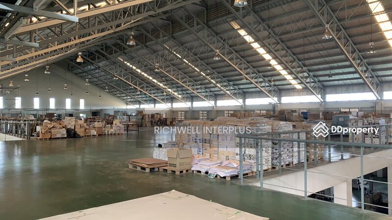 For Sale - Land for sale with factory in Sinsakorn Industrial Estate, purple area, 14 rai, on a 4-lane road,, Samut Sakhon