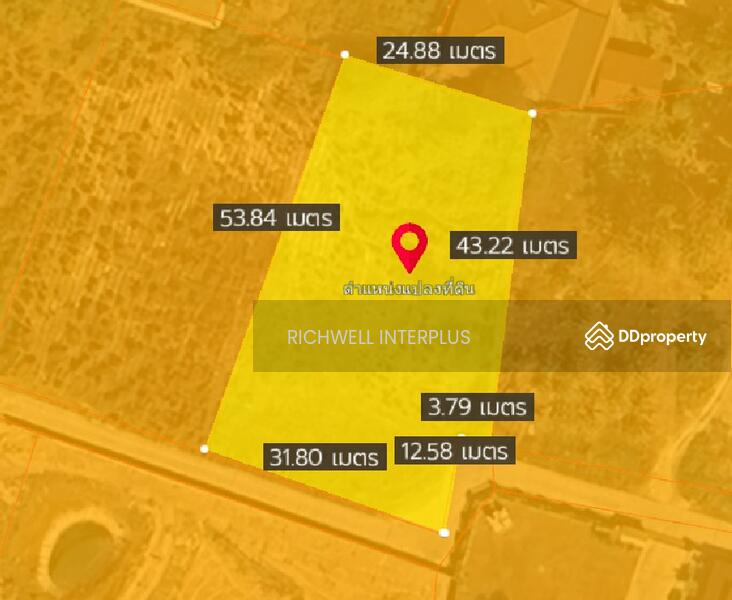 For Sale - Land for sale, Samnak Thon area 1 rai, Soi Thesaban 48, near Pattaya-Map Ta Phut Road,, Rayong