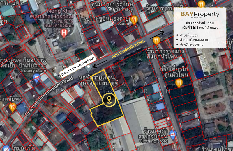 ขาย - ที่ดินในเมืองหนองคาย, หนองคาย