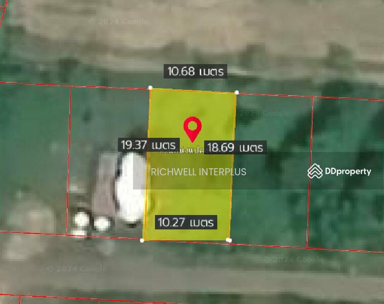 For Sale - Land for sale in Bo Thong, area 50 sq.w., behind Bo Thong Hospital, near Road 3340-260 meters., Chon Buri