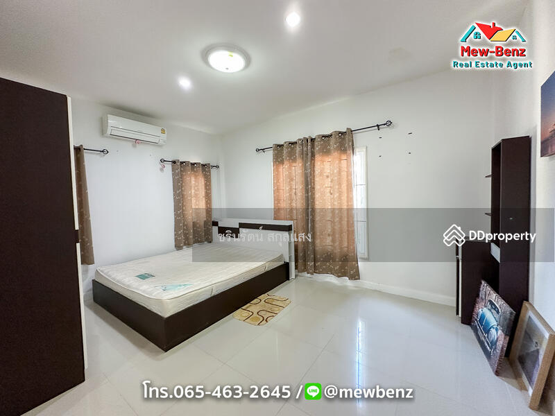 For Sale - หมู่บ้านสุขุมวิท 3 บ้านเดี่ยวชั้นเดียว 3 ห้องนอน 2 ห้องน้ำ ใกล้นิคม 304, Prachin Buri