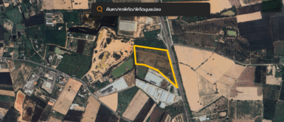 ขาย - ขายที่ดินแปลงใหญ่ ริมถนน 331 กม 100 เหมาะทำธุรกิจ โรงงาน, ชลบุรี
