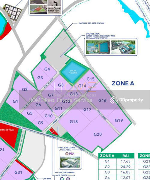 ขาย - ที่ดิน นิคม Asia Clean Industrial Estate (Zone A) ชลบุรี, ชลบุรี