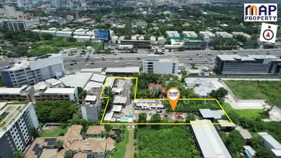 For Sale - ขายที่ดินพร้อมออฟฟิศ 3 ไร่ ริมมอเตอร์เวย์-รถไฟฟ้าหัวหมาก, Bangkok