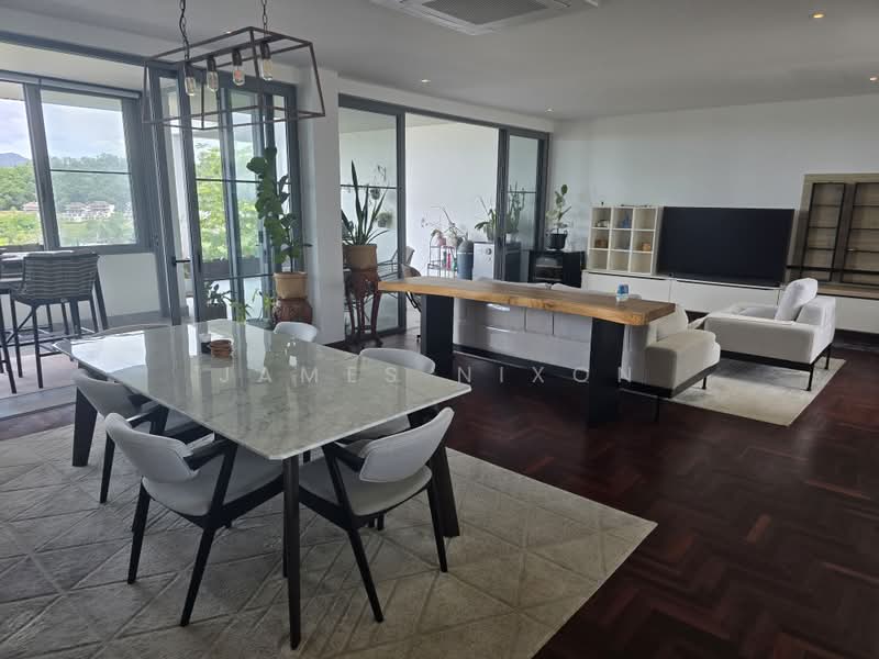 Blue Canyon Heights, Phuket, 165 Village No. 1 Thepkrasattri Road, Mai Khao, Thalang, Phuket, 3 Bedrooms, 252 sqm, Condo For Sale, by James Nixon, 11742295 - Dining room, Living room - DDproperty.com