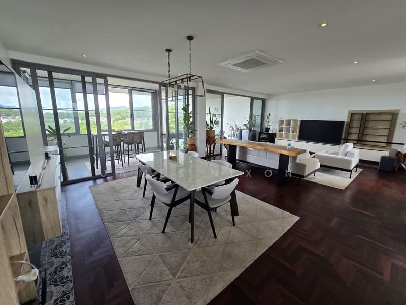 Blue Canyon Heights, Phuket, 165 Village No. 1 Thepkrasattri Road, Mai Khao, Thalang, Phuket, 3 Bedrooms, 252 sqm, Condo For Sale, by James Nixon, 11742295 - Dining room, Living room - DDproperty.com