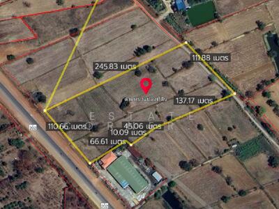 ขาย - ขายที่ดิน 16 ไร่ 1 งาน 25 ตร.วา. ใกล้อบต.ขุนทอง หมู่บ้านดอนคนทา, นครราชสีมา