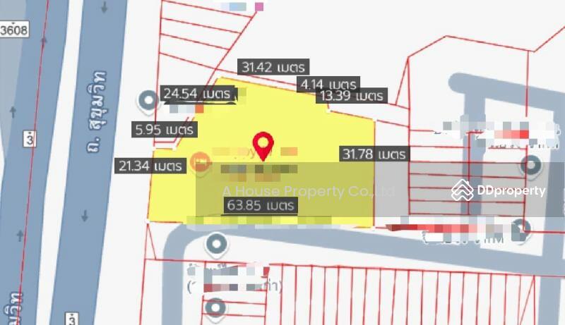 For Sale - Land for sale in Laem Chabang, on Sukhumvit Road, beautiful plot, Chon Buri