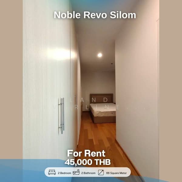 Noble Revo Silom : โนเบิล รีโว สีลม, กรุงเทพ, 88 ซอยสุรศักดิ์ ถนนสุรสักดิ์ แขวงสีลม เขตบางรัก จังหวัดกรุงเทพมหานคร, สีลม, บางรัก, กรุงเทพ, 66 ตร.ม., คอนโด ให้เช่า, โดย Land Riverline Real Estate, 11759416 - DDproperty.com