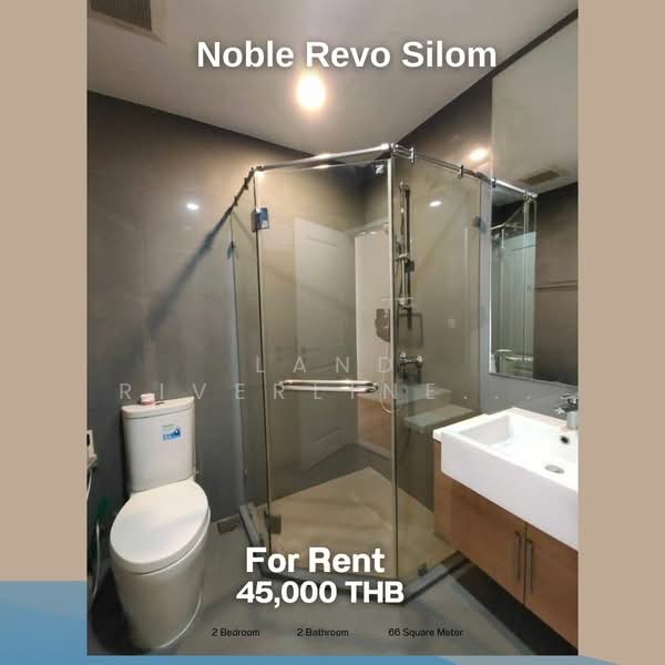Noble Revo Silom, Bangkok, 88 Soi Surasak Surasak Road, Silom, Bang Rak, Bangkok, 2 Bedrooms, 66 sqm, Condo For Rent, by Land Riverline Real Estate, 11759416 - DDproperty.com