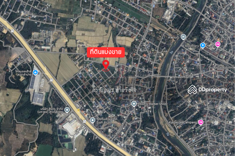 For Sale - Land for Sale 69 sq.wa, Ready for Construction, 7,000 THB/sq.wa! Yellow Zone (ID:LPC008), Lampang