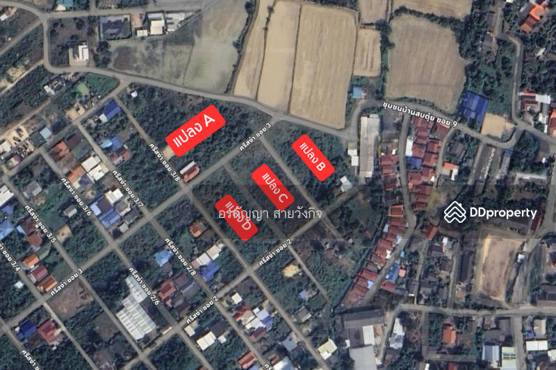 For Sale - Land for Sale 69 sq.wa, Ready for Construction, 7,000 THB/sq.wa! Yellow Zone (ID:LPC008), Lampang