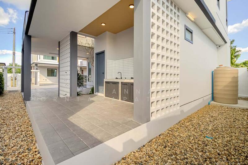 For Sale - Newly built single house, modern minimalist style, 3 bedrooms, Tha Wang Tan area, Chiang Mai