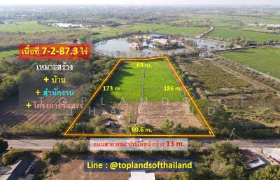 ขาย - ขาย ที่ดิน หนองคาย อำเภอเมือง จังหวัดหนองคาย เนื้อที่ 7-2-87.3 ไร่ แหล่งชุมชน เขตเทศบาล ถนน 13 m., หนองคาย