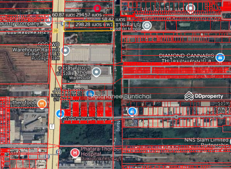 ขาย - ติดถนนพหลโยธิน ตำบล คลองหนึ่ง อำเภอ คลองหลวง จังหวัดปทุมธานี, ปทุมธานี