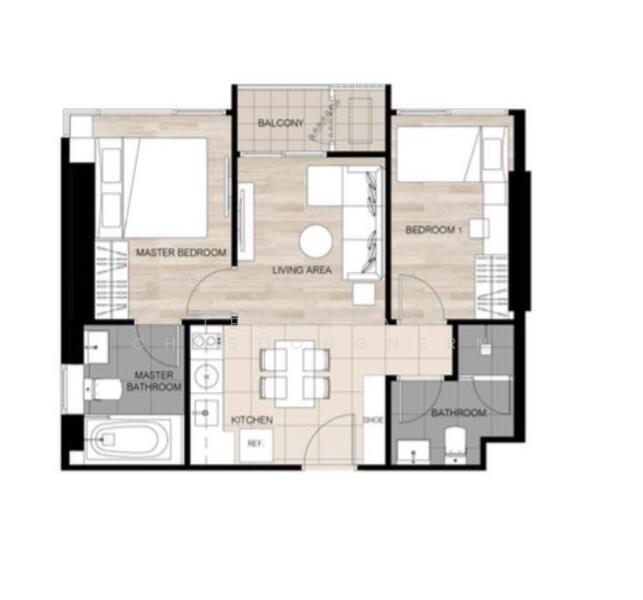 Oka Haus Sukhumvit 36, Bangkok, 3399 Rama 4 Road, Khong Tan, Khlong Toei, Bangkok, 2 Bedrooms, 50 sqm, Condo For Rent, by Techatat Chosoongnern, 11768614 - DDproperty.com