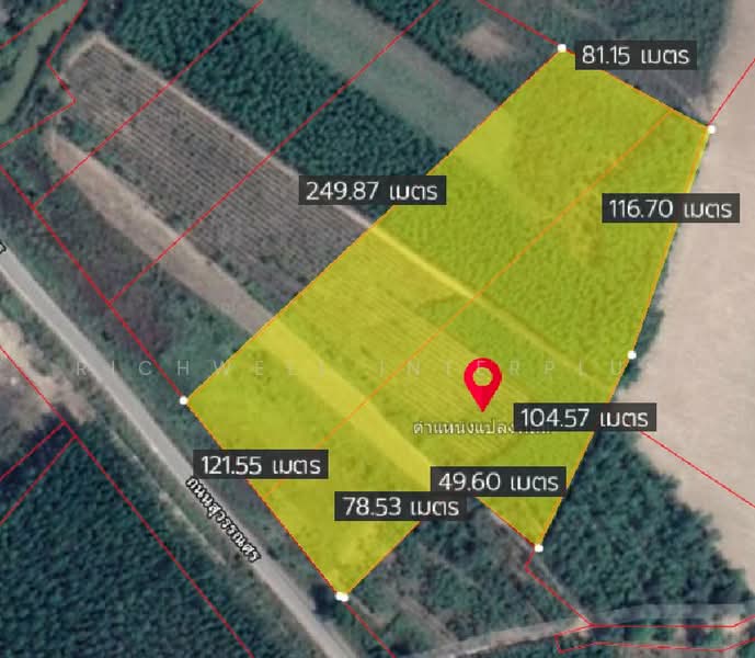 Land for sale 20 rai, next to Route 33, the old road, near Kabin Buri Intersection (Sam Thanon), Prachin Buri, Ban Na, Kabin Buri, Prachin Buri, , 33,460 sqm, Land For Sale, by RICHWELL INTERPLUS, 11769032 - DDproperty.com