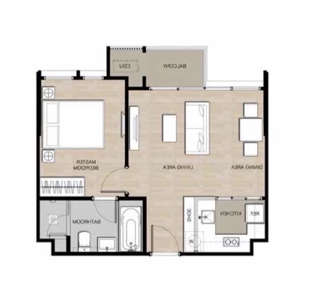 Mori Haus : โมริ เฮาส์, กรุงเทพ, ซอยอ่อนนุช 1/1 ถนนสุขุมวิท 77, พระโขนงเหนือ, วัฒนา, กรุงเทพ, 47 ตร.ม., คอนโด ให้เช่า, โดย Techatat Chosoongnern, 11769909 - DDproperty.com