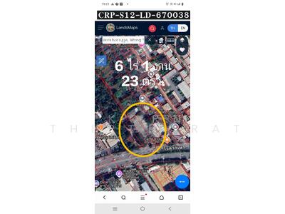 ขาย - ที่ดินแปลงสวย ติดถนน รัชดาภิเษก 6 ไร่ 1 งาน 23 ตรว. เหมาะ: สร้างคอนโด High Life-บ้านจัดสรร,ทาวน์โฮม, กรุงเทพ