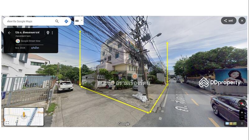For Sale - For sale, 4-storey, 3-unit commercial building, parking for 12 cars, on a 99-square-wa plot of land,, Bangkok