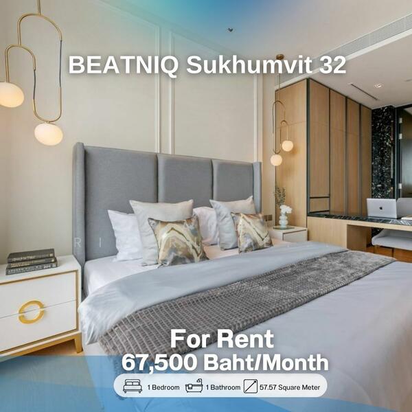 BEATNIQ Sukhumvit 32, Bangkok, Soi Sukhumvit 32, Sukhumvit Road, Khong Tan, Khlong Toei, Bangkok, 1 Bedroom, 58 sqm, Condo For Rent, by Land Riverline Real Estate, 11776127 - DDproperty.com
