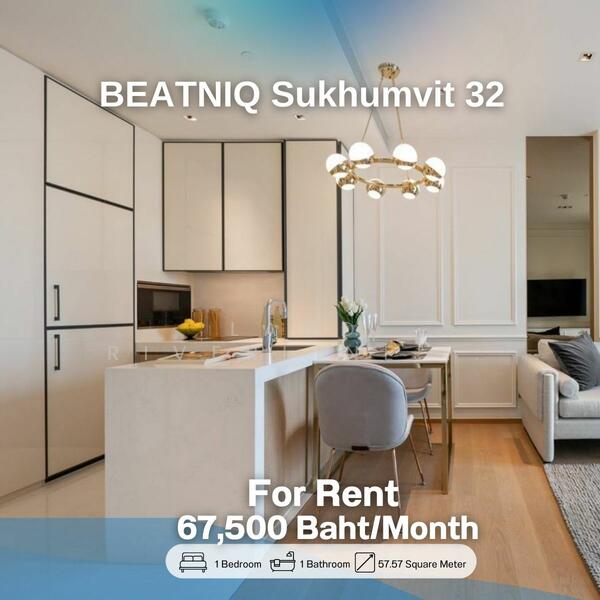 BEATNIQ Sukhumvit 32, Bangkok, Soi Sukhumvit 32, Sukhumvit Road, Khong Tan, Khlong Toei, Bangkok, 1 Bedroom, 58 sqm, Condo For Rent, by Land Riverline Real Estate, 11776127 - DDproperty.com