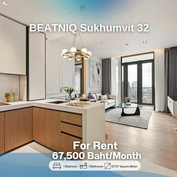 BEATNIQ Sukhumvit 32, Bangkok, Soi Sukhumvit 32, Sukhumvit Road, Khong Tan, Khlong Toei, Bangkok, 1 Bedroom, 58 sqm, Condo For Rent, by Land Riverline Real Estate, 11776127 - DDproperty.com
