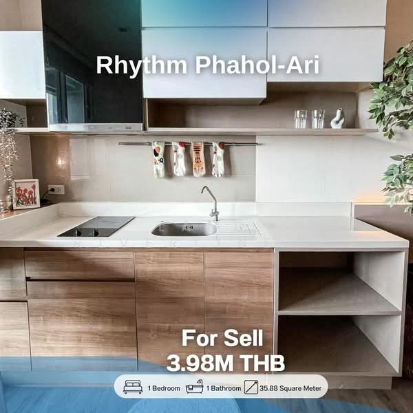 Rhythm Phahol-Ari : ริธึ่ม พหล-อารีย์, กรุงเทพ, 1377 ถนนพหลโยธิน, สามเสนใน, พญาไท, กรุงเทพ, 36 ตร.ม., คอนโด ขาย, โดย Land Riverline Real Estate, 11776164 - DDproperty.com