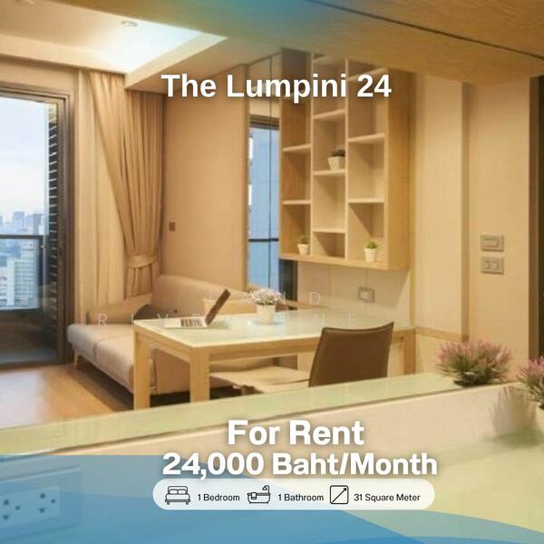 The Lumpini 24, Bangkok, Sukhumvit 24 Road, Khong Tan, Khlong Toei, Bangkok, 1 Bedroom, 31 sqm, Condo For Rent, by Land Riverline Real Estate, 11778156 - DDproperty.com