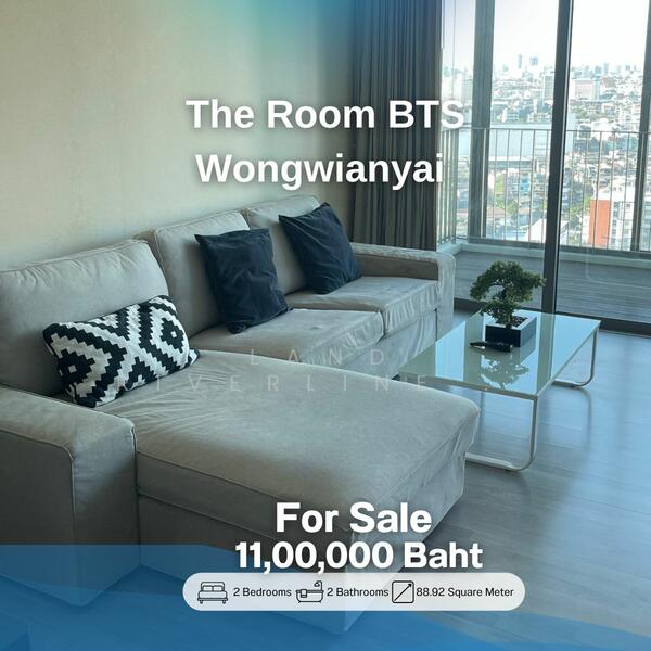 The Room BTS Wongwianyai, Bangkok, 44 KrungThonBuri Road, Khlong Ton Sai, Khlong San, Bangkok, 2 Bedrooms, 89 sqm, Condo For Sale, by Land Riverline Real Estate, 11778571 - DDproperty.com